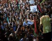 yemenis celebrate fall of tripoli