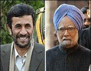 le président iranien et le premier ministre indien