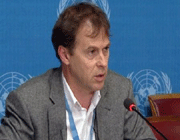 rupert colville, the spokesperson for the un high commissioner for human rights (unhchr)