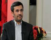 iran’s president mahmoud ahmadinejad speaks to the al jazeera tv network.