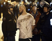 police arrest an occupy wall street protester in portland