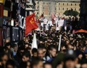 italians protesters