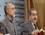 وزير الخارجيه الايراني يجتمع بنظيره العراقي 