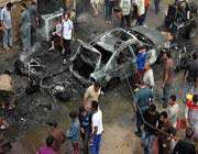 the file photo of the site of a car bomb attack in iraq