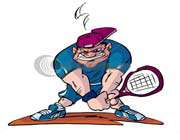 angry tennisman