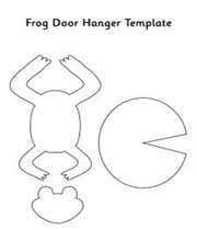 frog door hanger template