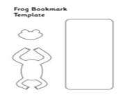 frog bookmark template