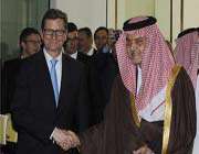 وزير الخارجية السعودي الفيصل ونظيره الالماني