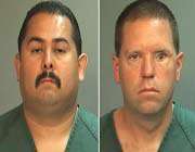 manuel ramos (l) and jay cicinelli, two fullerton police officers involved in the killing of kelly thomas