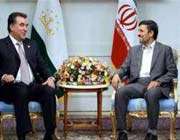 les présidents iranien et tadjik 