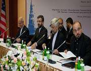 secretary of iran’s supreme national security council saeed jalili (2nd r) and his deputy ali baqeri (2nd l) attend iran-p5+1 talks in moscow in june 2012.