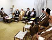 audience accordée aux membres du haut conseil des centres théologiques iraniens