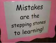 mistakes are our teachers