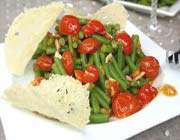 salade de tomates et haricots verts