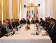 representatives of eu, iran and the p5+1 countries hold talks in vienna, austria