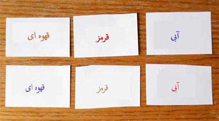 تشخیص رنگ ها و اثر استروپ