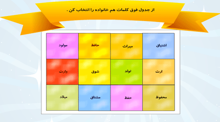 کلمات هم خانواده