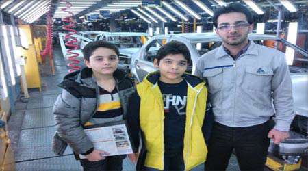 بدنه اتومبیل دستاورد برتر دبستان فرهنگ سعادت