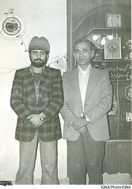 استاد مولایی در کنار استاد محمد تقی مروت