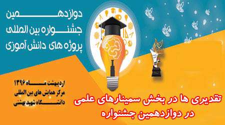 تقدیری ها در بخش سمینار جشنواره پروژه های دانش آموزی تبیان 