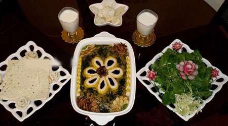 تزیین کشک بادمجان