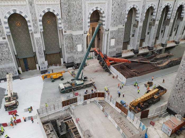سقوط جرثقیل در مسجد الحرام