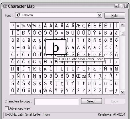Character Map Mac