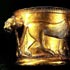 Golden Goblet Decorated With 2 Lions