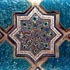 Aggragate of Glazed Star shaped with CruciformTurquoiseTile, Kashan made (1337AD), Islamic Treasury