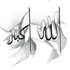 два флага, повторяющие контуры надписи «аллах велик».