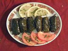 آموزش پخت دلمه برگ مو