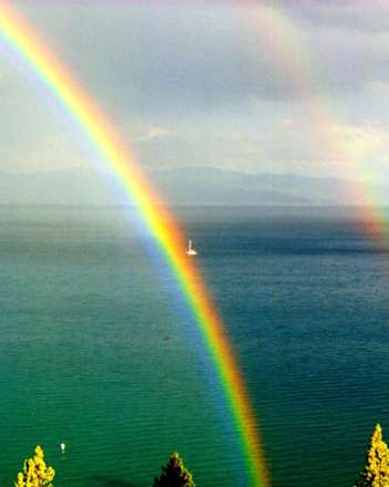 منظره رنگين کمان