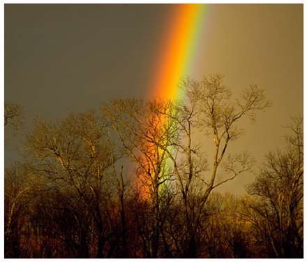 منظره رنگين کمان