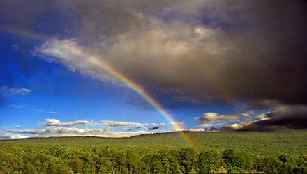 منظره رنگين کمان