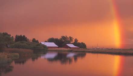 منظره رنگين کمان