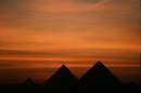 اهرام مصر در غروب آفتاب