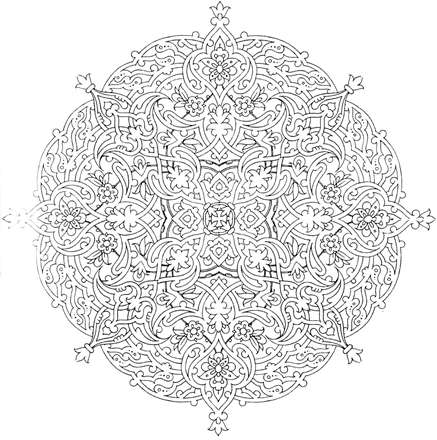 شمسه اي با فرم نهايي نزديک به دايره