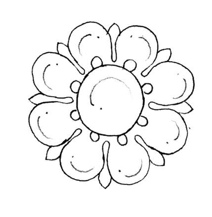 گل گرد متقارن