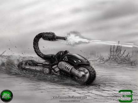 تصويري از يک  بازي رايانه اي بنام Command Conquer