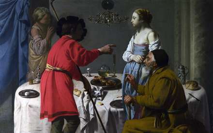 يکي از نقاشي هاي رنگ روغن موجود در گالري ملي لندن