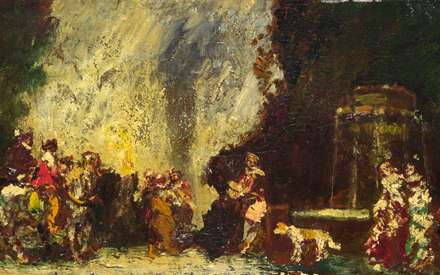 يکي از نقاشي هاي رنگ روغن موجود در گالري ملي لندن