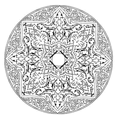 شمسه اي با فرم دايره با دو فضاي کاملا مجزا