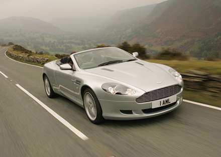 نماي  سرعت اتومبيل استون مارتين DB9- Volante-2011