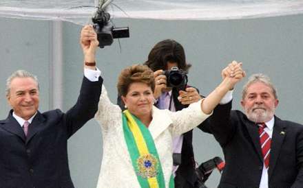 سوگند ديلما روسف به عنوان رئيس‌جمهور جديد برزيل
