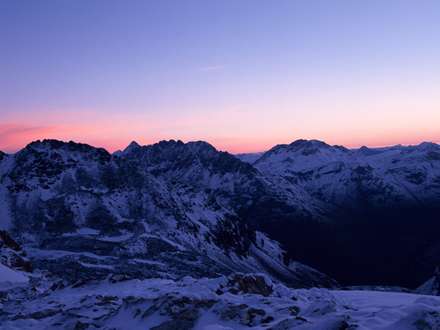 غروب زمستاني