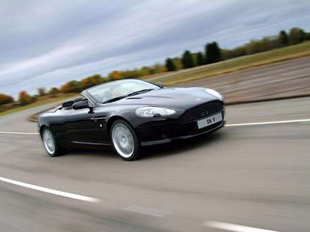 نماي سرعت  اتومبيل استون مارتين DB9- Volante