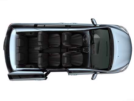 نماي افقي از داخل اتاقک اتومبيل Mazda-5_2011