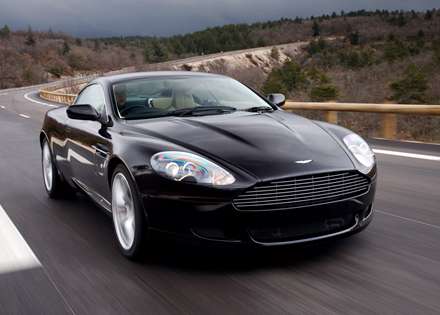 نماي  سرعت  اتومبيل استون مارتين DB9-2008