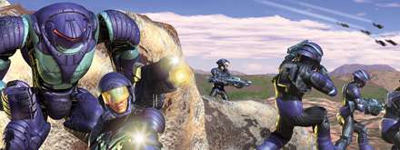 تصوير صحنه يك بازي كامپيوتري جنگ فضايي