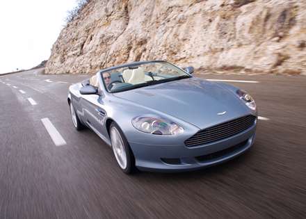 نماي  سرعت اتومبيل استون مارتين DB9- Volante-2012